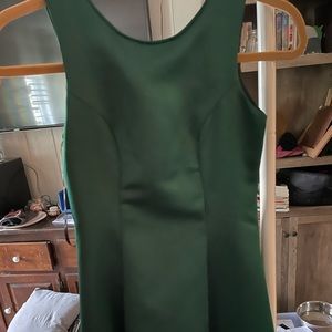 Beautiful emerald green dress.